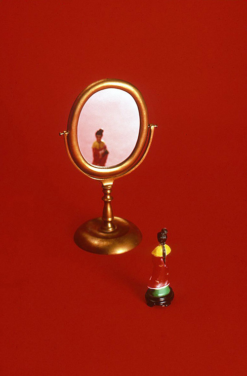 Red with Mirror, 2000