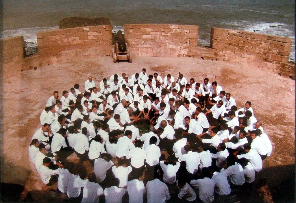 Rapture series (Men Seated On Circle, ablution), 1999