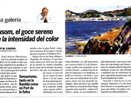 Busom, el goce sereno en la intensidad del color
