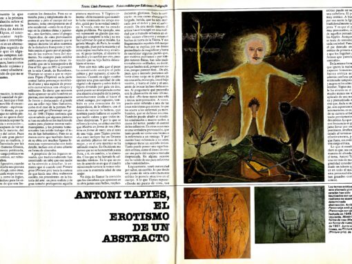 Antoni Tàpies, el erotismo de un abstracto