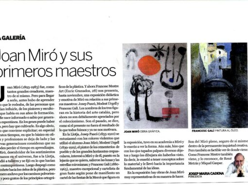 Joan Miró y sus primeros maestros