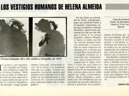 Vestigios humanos de Helena Almeida